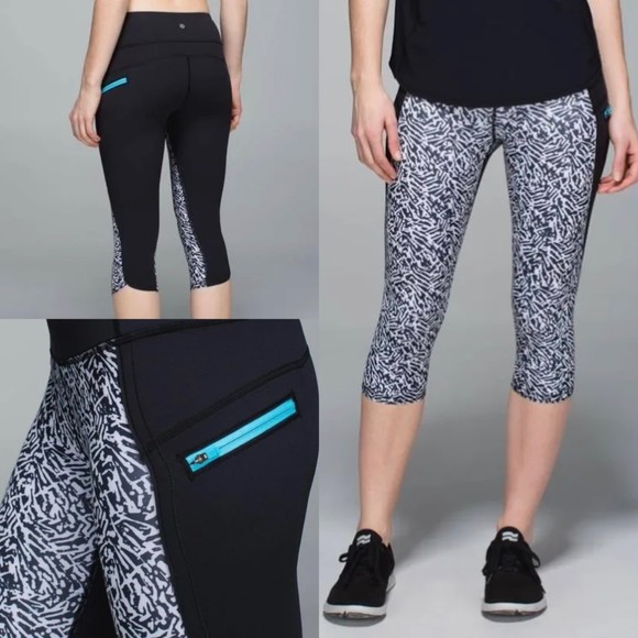 lululemon athletica Pants - Lululemon Run Top Speed Crop Leggings